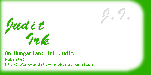 judit irk business card
